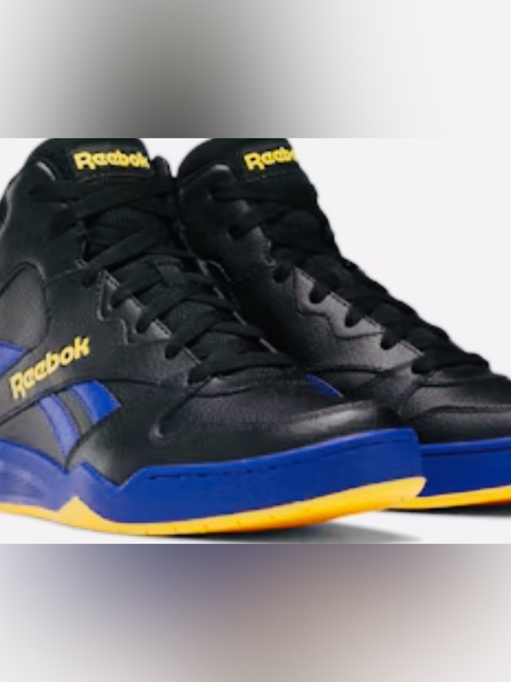 Men’s black Reebok high top